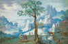 Landscape With Christ On The Road To Emmaus, A Woman Herding Cattle To The Right