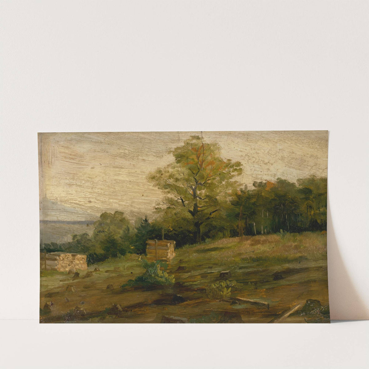 Landscape with Cords of Wood (1896) by Ľudovít Čordák