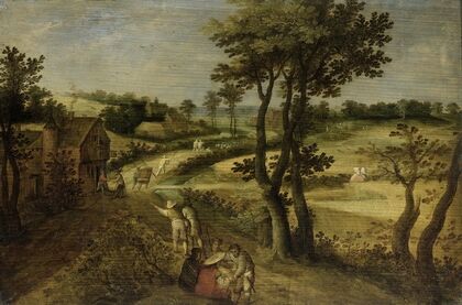 Landscape with Corn Fields