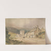 Landscape with cottage and church by Conrad Martens