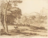 Landscape with deer