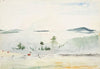 Landscape with Deer in a Morning Haze