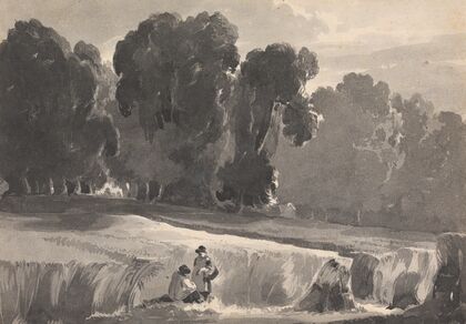 Landscape with Figures in Field