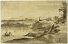 Landscape with Fisherman in Lake