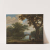 Landscape with Fisherman with a square Net by Joris van der Haagen