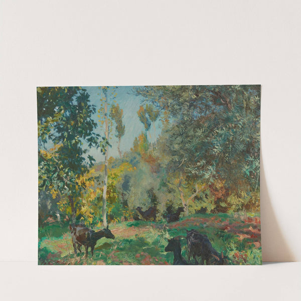 Landscape with Goats by John Singer Sargent