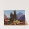 Landscape with Group of Trees and Woodcutters by Franz Steinfeld