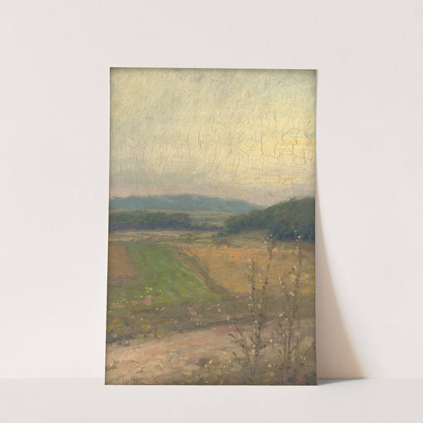 Landscape with Hills in the Background by Elemír Halász-Hradil
