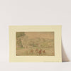 Landscape with Hunting Scene by Thomas Rowlandson