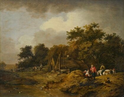 Landscape with Hut and Draw Well (1771)