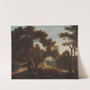 Landscape with laundresses at the waterside (1780s) by Pierre Jean Boquet