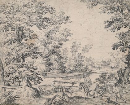 Landscape with Man on Horseback