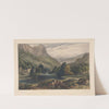 Landscape with mountain lake (Peter DeWint) (1850) by Louis Marvy