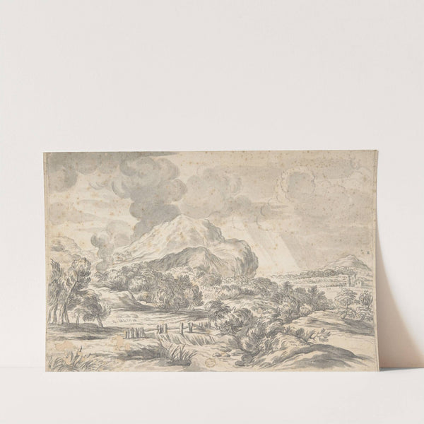 Landscape with Mountains in the Distance by Ciro Ferri
