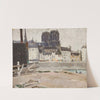 Landscape with Notre-Dame Cathedral by Tadeusz Makowski
