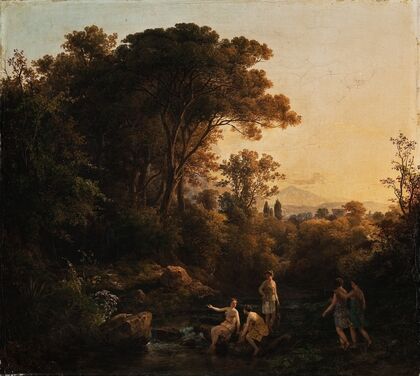 Landscape With Nymphs Bathing