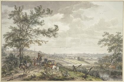 Landscape with Pack Donkeys, near Hilversum