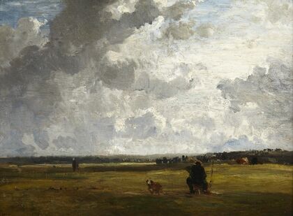 Landscape with Painter at Easel