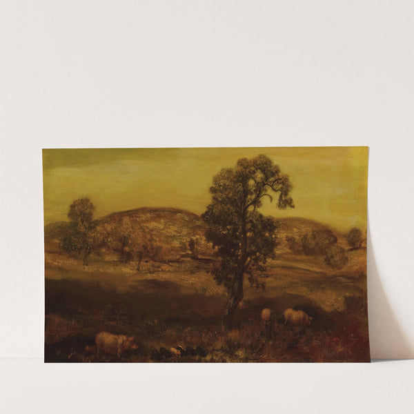 Landscape with Pigs (Autumn Landscape) by Arthur Bowen Davies