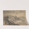 Landscape with River, Castle and Mountains by William Gilpin