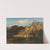 Landscape with rugged cliffs and mountain lake by Carl Dahl