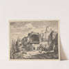 Landscape with ruins and farm buildings by Christian Wilhelm Ernst Dietrich