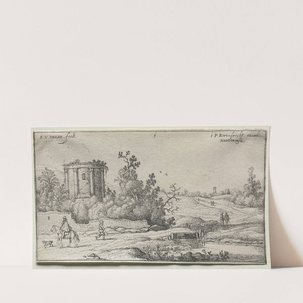 Landscape with Ruins of a Roman Temple (1615–45) by Esaias van de Velde