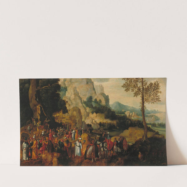 Landscape with Saint John the Baptist Preaching (circa 1550) by Herri met de Bles
