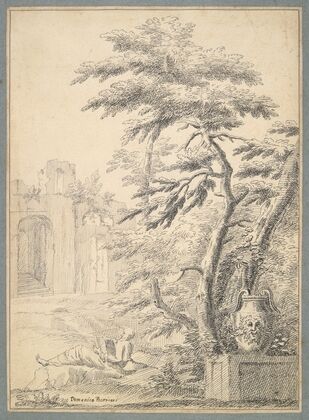 Landscape with Seated Figure