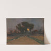 Landscape with setting sun (1890–1900) by Ladislav Mednyánszky
