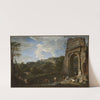 Landscape with the Arch of Titus by Giovanni Paolo Panini