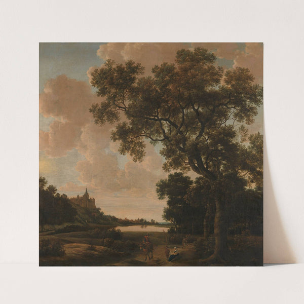 Landscape with the Schwanenburg, Cleves by Joris van der Haagen