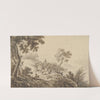 Landscape with Travelers by Johann Albrecht Dietzsch