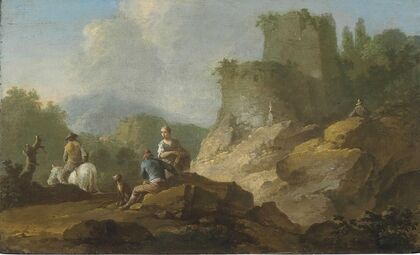 Landscape With Travellers And Ruins