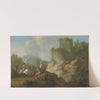 Landscape With Travellers And Ruins by Franz de Paula Ferg