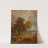Landscape With Trees And Sheep Near A Copse (1885) by Jasper Francis Cropsey