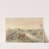 Landscape with Two Eel Fishermen by a Ditch by Hendrick Avercamp