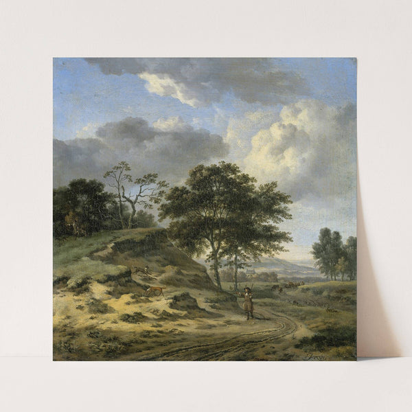 Landscape with two Hunters by Jan Wijnants