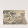 Landscape with Two Trees and Cliff by William Gilpin