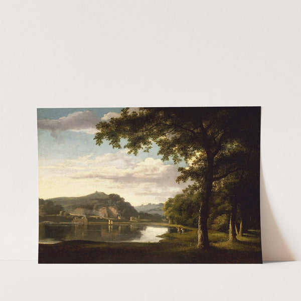 Landscape with View on the River Wye. by Thomas Jones