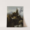 Landscape with Waterfall (ca 1650-1660) by Allaert van Everdingen