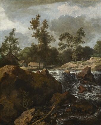 Landscape with Waterfall