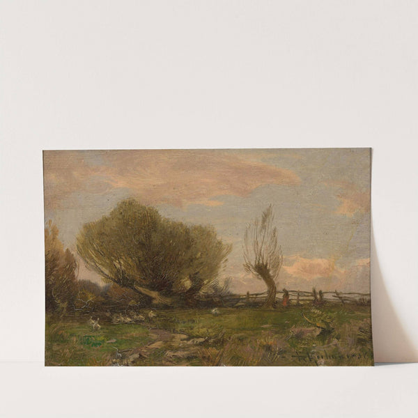 Landscape with willows by Roman Kazimierz Kochanowski