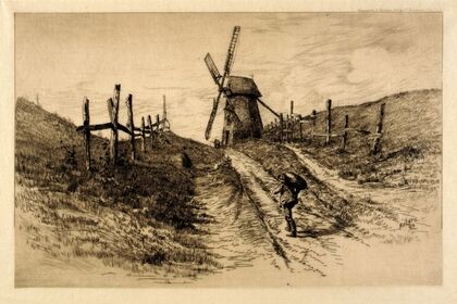 Landscape with Windmill (1884)