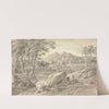 Landscape with Wooden Bridge by Amos Green