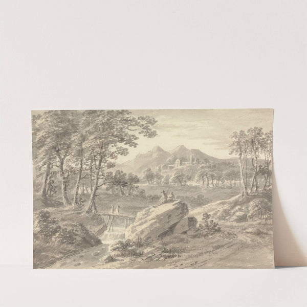Landscape with Wooden Bridge by Amos Green