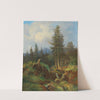 Landscape with Woodland Stream and decorative figures by Joseph Jonas