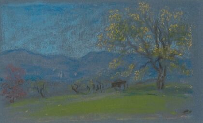Landscape with Yellow Tree