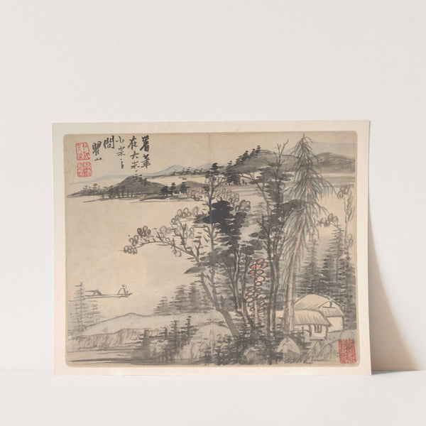 Landscapes after Ancient Masters Pl.01 (1693) by Mei Qing