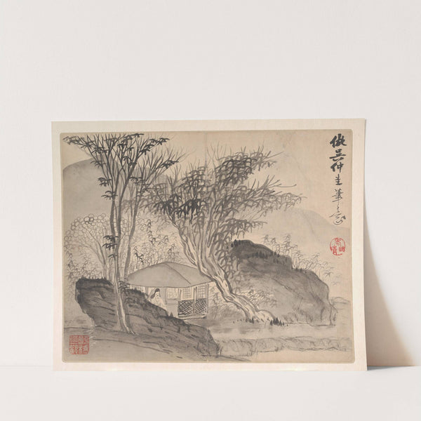Landscapes after Ancient Masters Pl.08 (1693) by Mei Qing